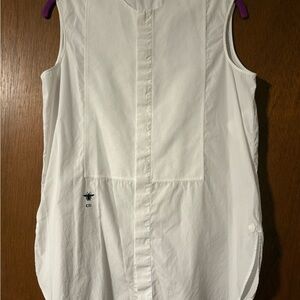 Dior White Sleeveless Top